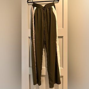 Flare army green pants